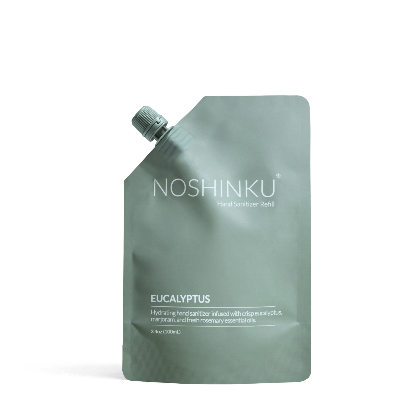 Noshinku Eucalyptus Sanitizer Refill Pouch – 100ml Travel Refill