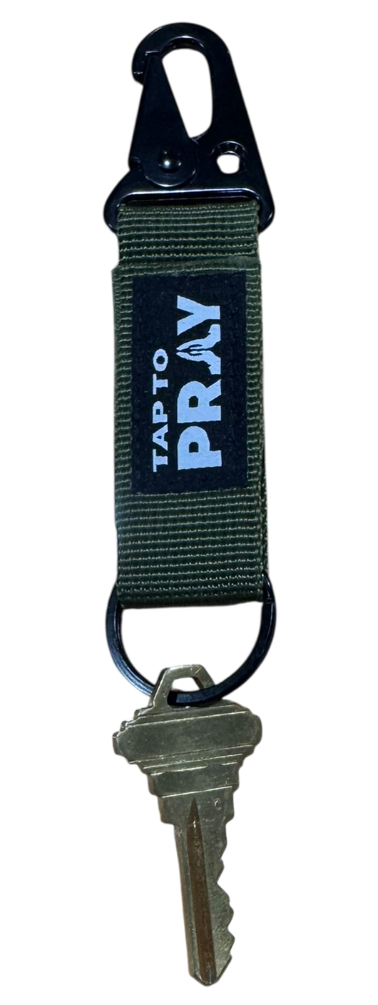 Tap To Pray Tactical Carabiner Keychain
