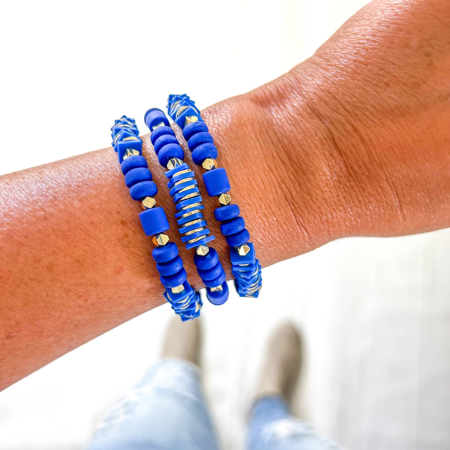 Blue Game Day Bracelets & Necklaces