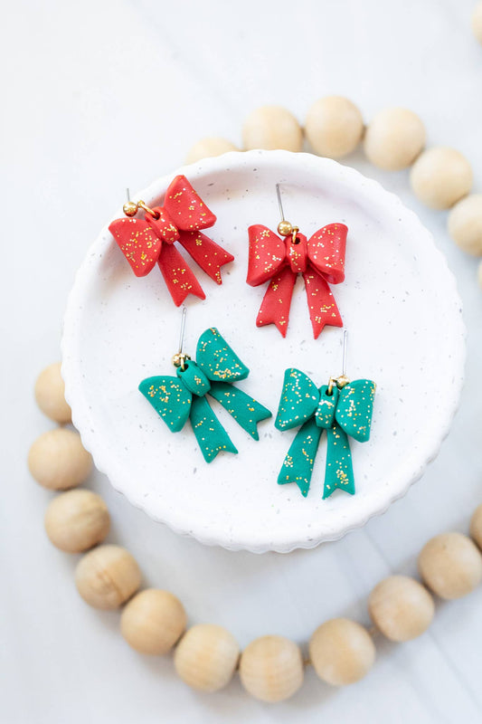 Holiday Bow Earrings