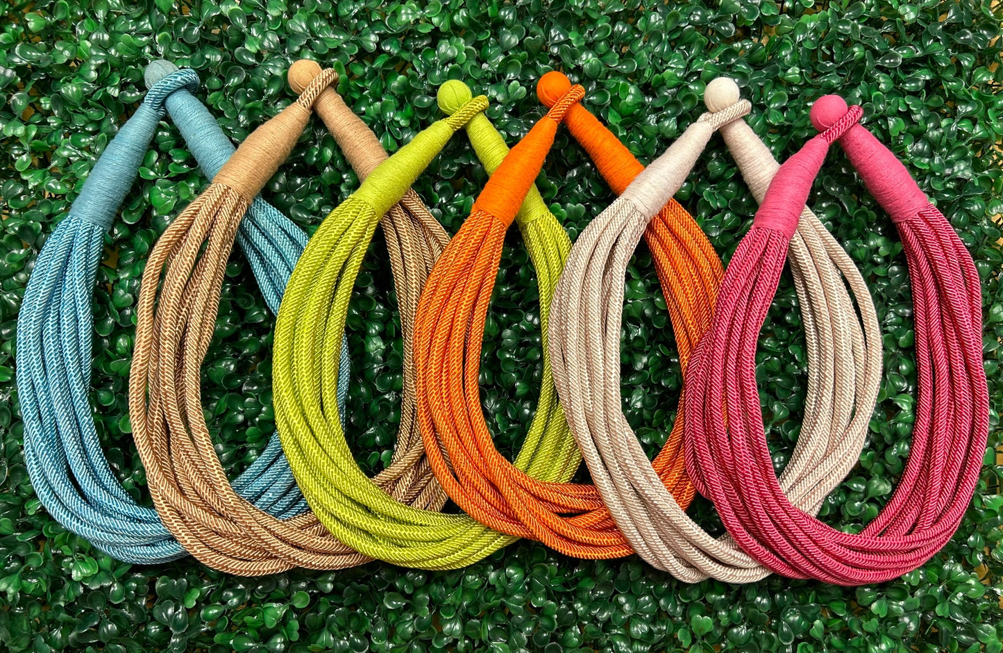 Slub Original 8-Strand Necklace in Red
