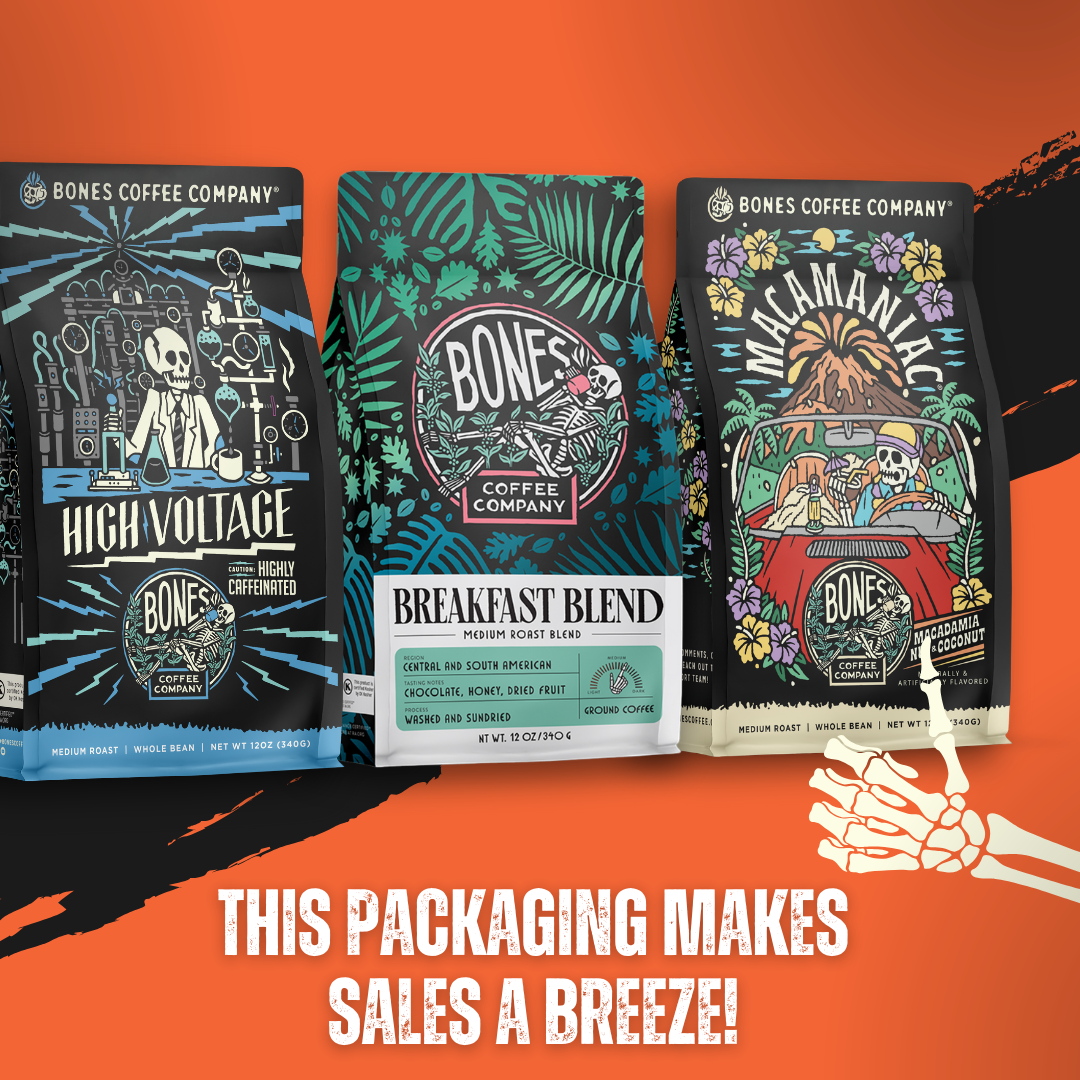 Bones Highland Grog Flavored Ground 12oz Coffee