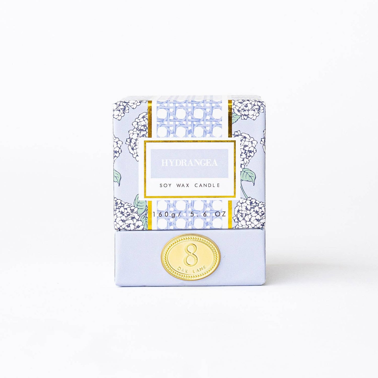 Hydrangea Soy Wax Candle – 5.6oz Floral Scented Candle
