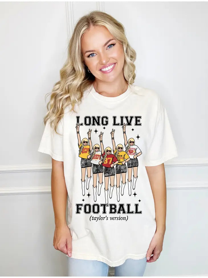 Long Live Football Favorite Taylor Girl Tee