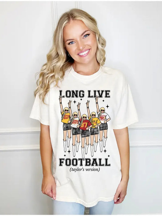 Long Live Football Favorite Taylor Girl Tee