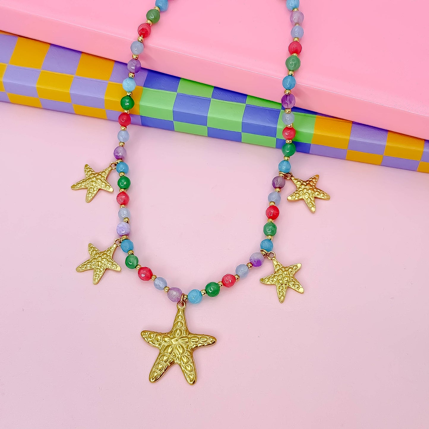 Treasure Jewels Down by the Sea Starfish Necklace