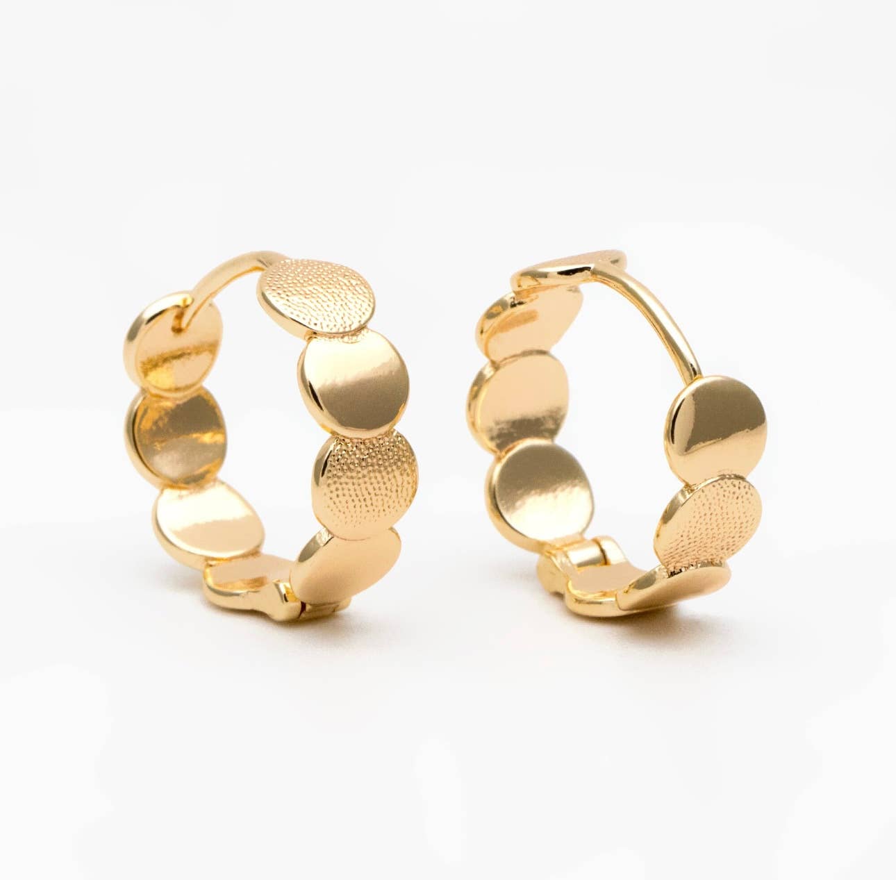 Grace hoops-18k gold plated earrings