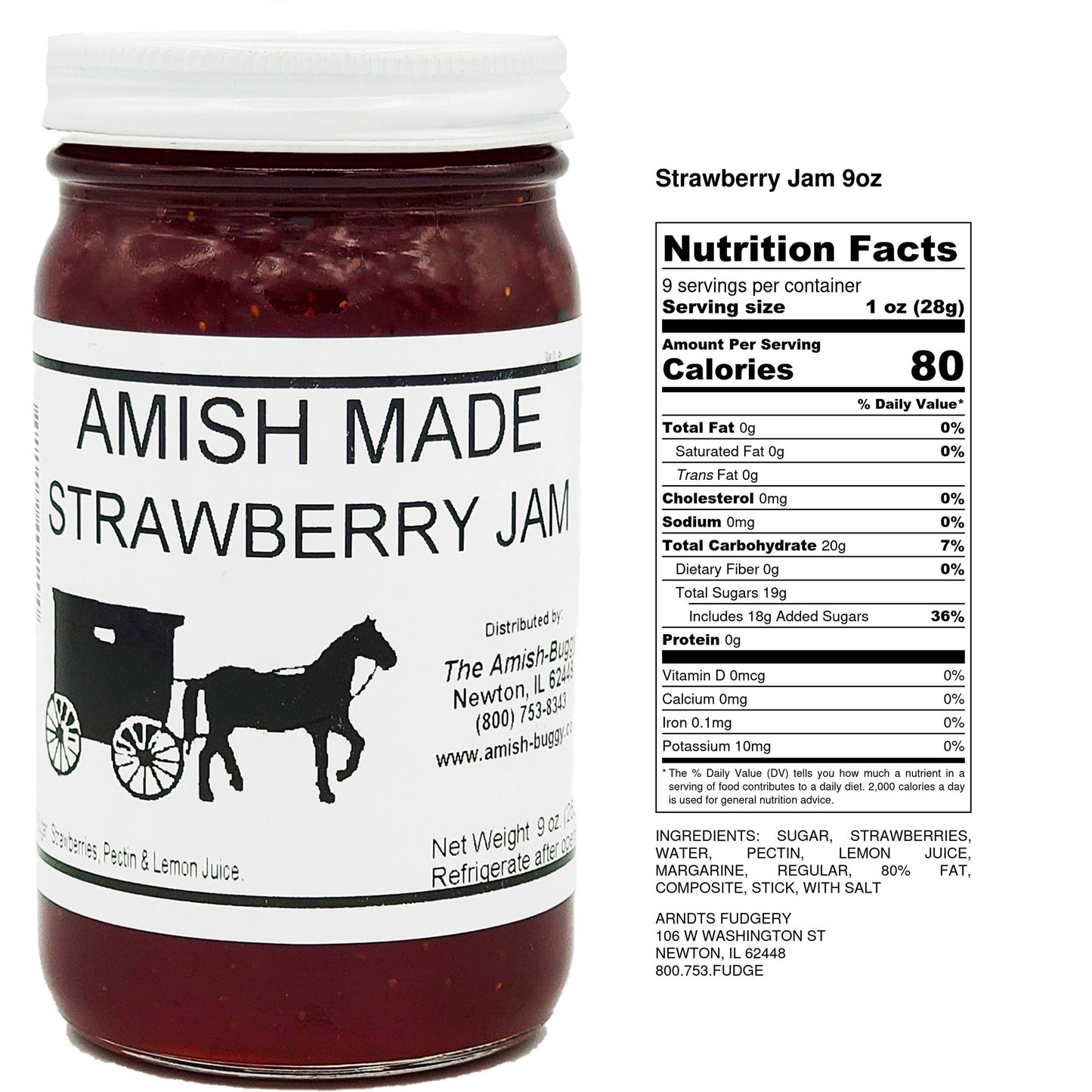 Amish made Jam and Jellies - 8 oz.