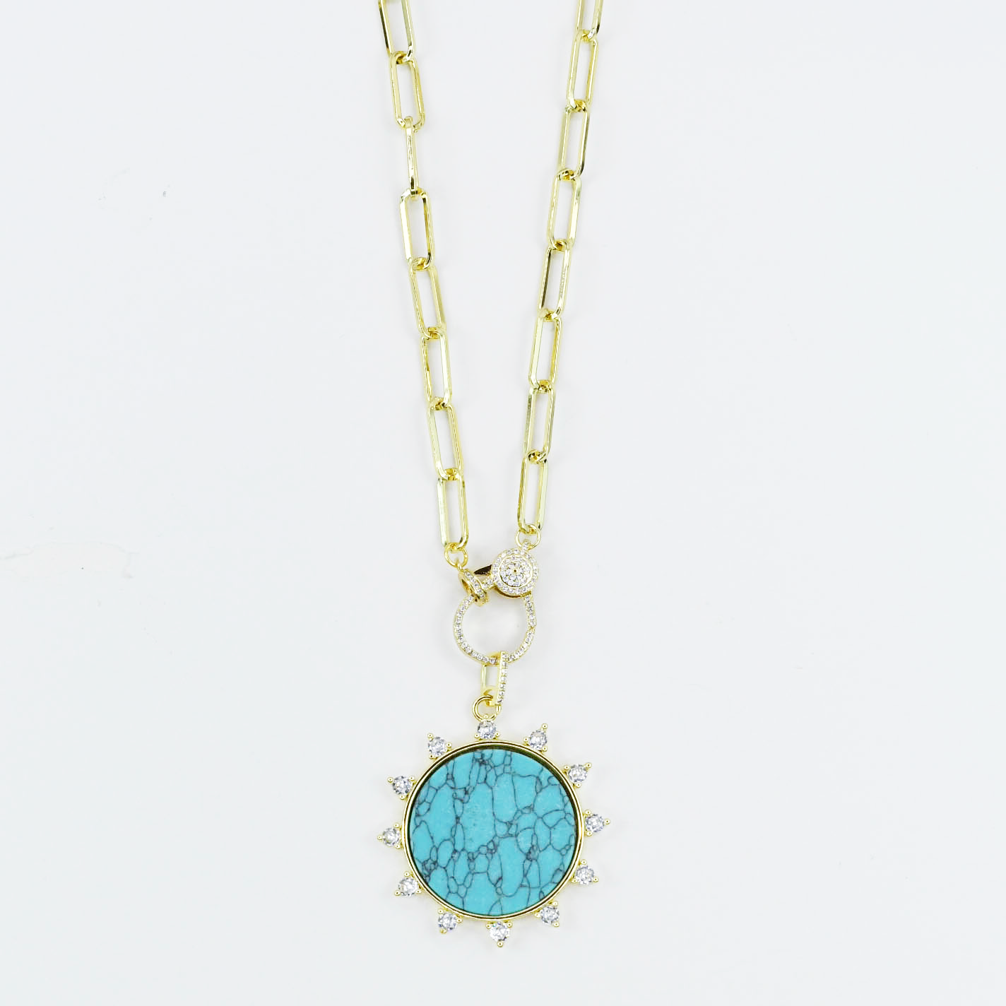 Treasure Jewels Solar Turquoise Muse Necklace