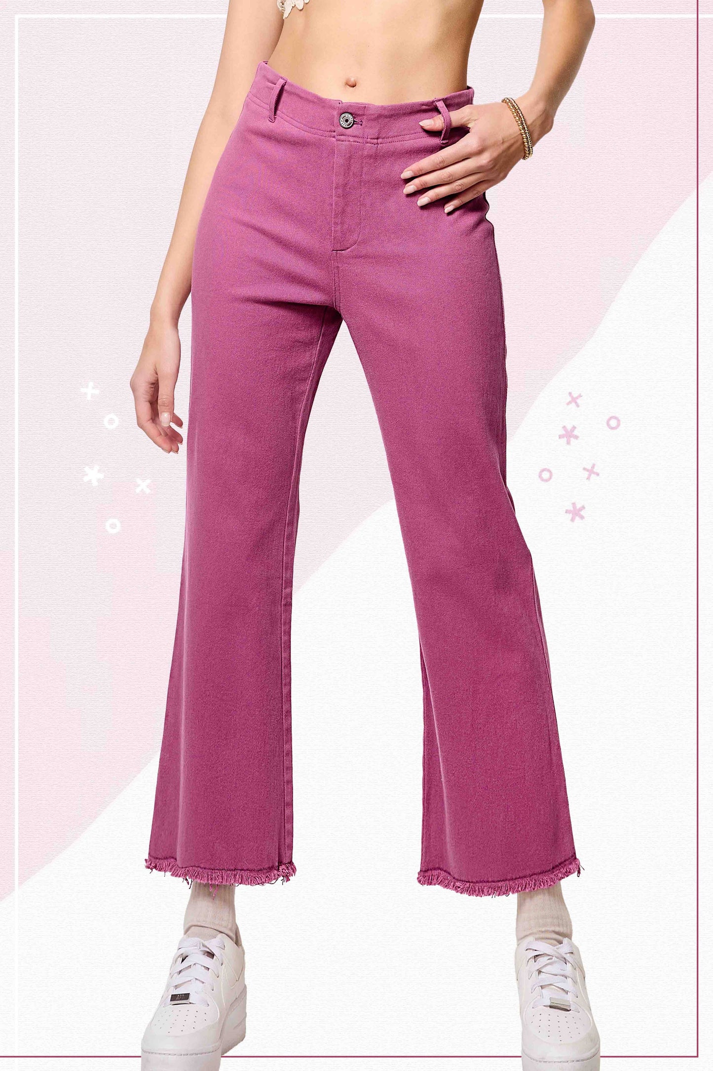 Stretchy High Waisted Flare Pants