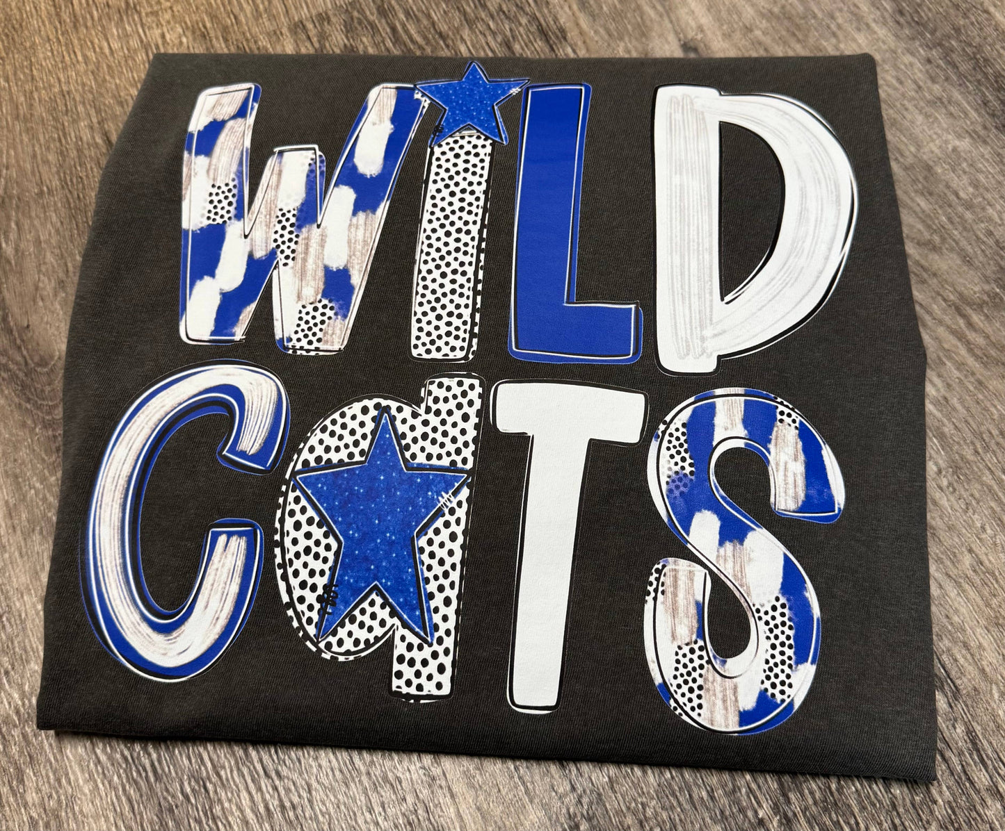 Playful Wildcats Graphic T-Shirt