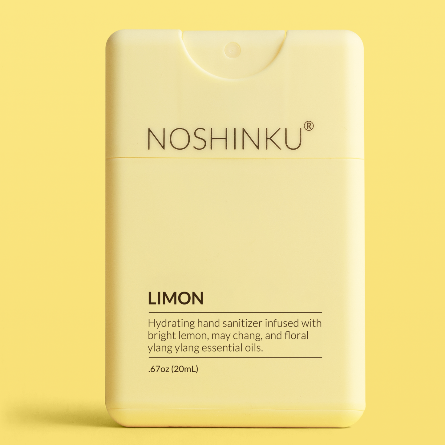 Noshinku Lemon Ylang-Ylang Pocket Hand Sanitizer – Refillable Moisturizing Sanitizer