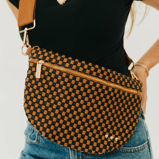 woven belt bag crossbody purse for women