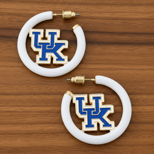 Kentucky Wildcats Hoop Earrings