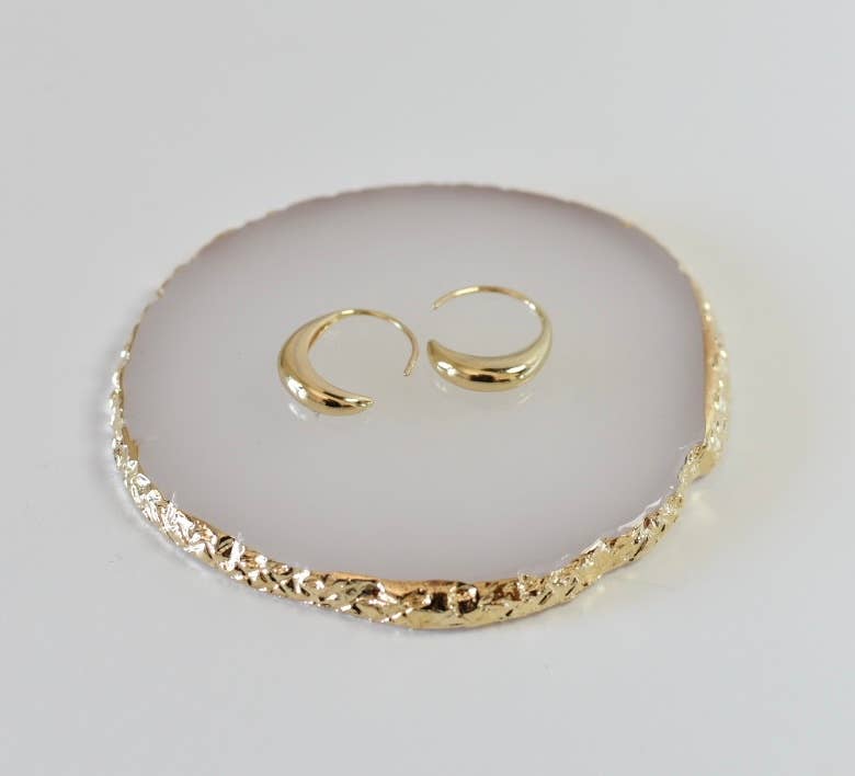 Audrey hoops 18k gold plated earring