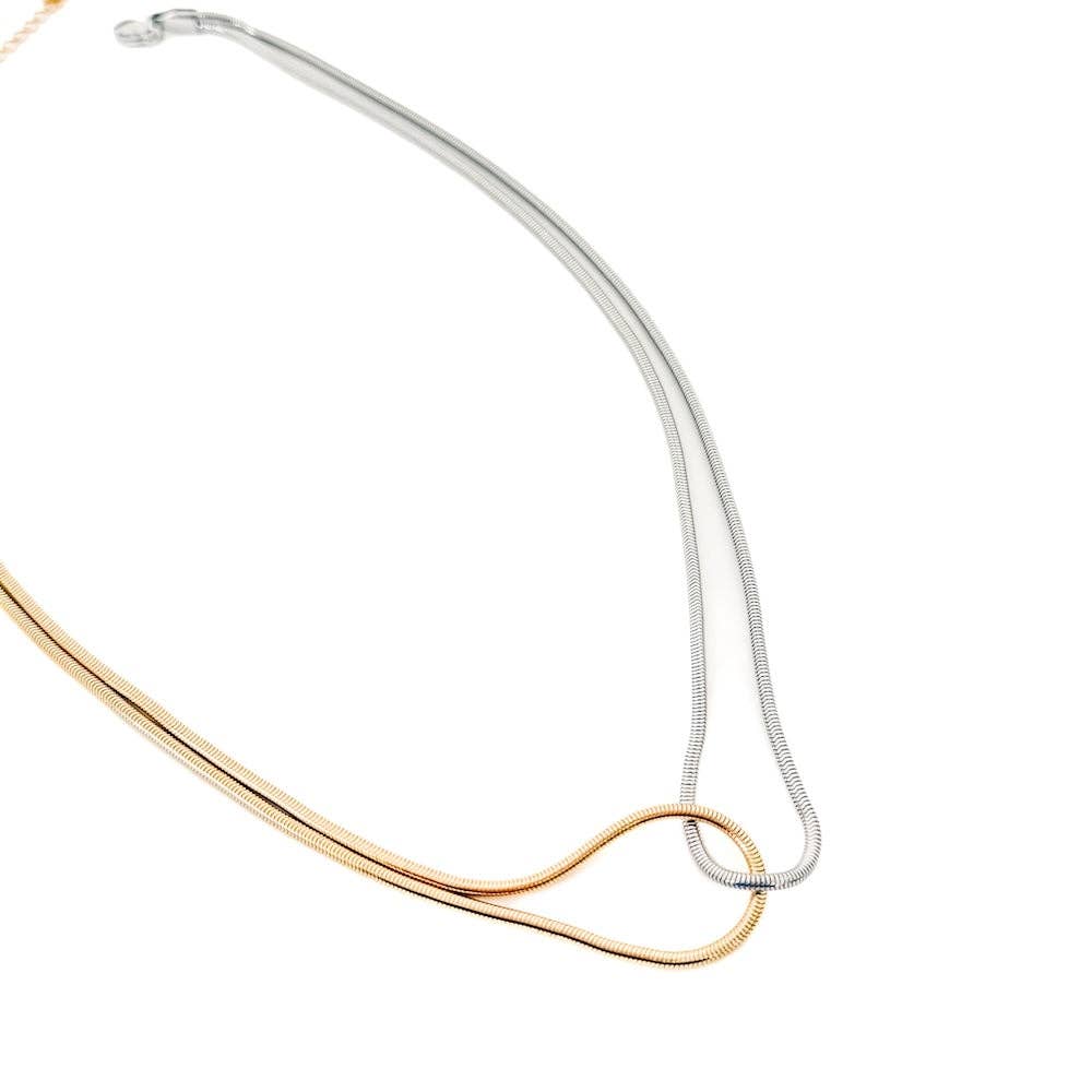 Maddy Mixed Metal Waterproof Necklace