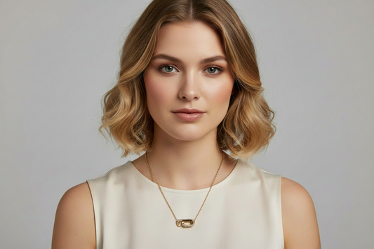 Linked with Diamonds Chain Waterproof Necklace