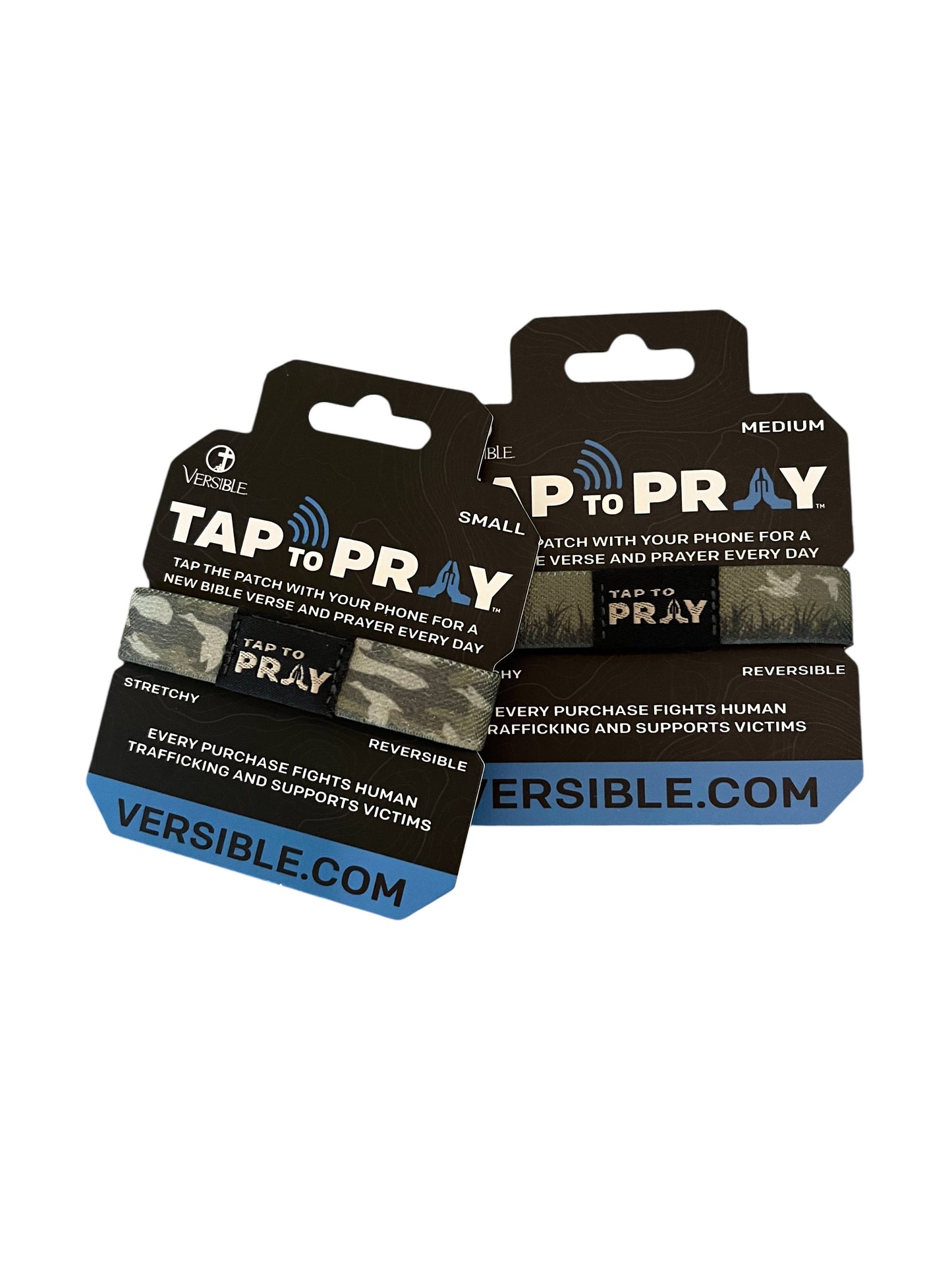 Waterfowl Camo Tap To Pray Wristbands