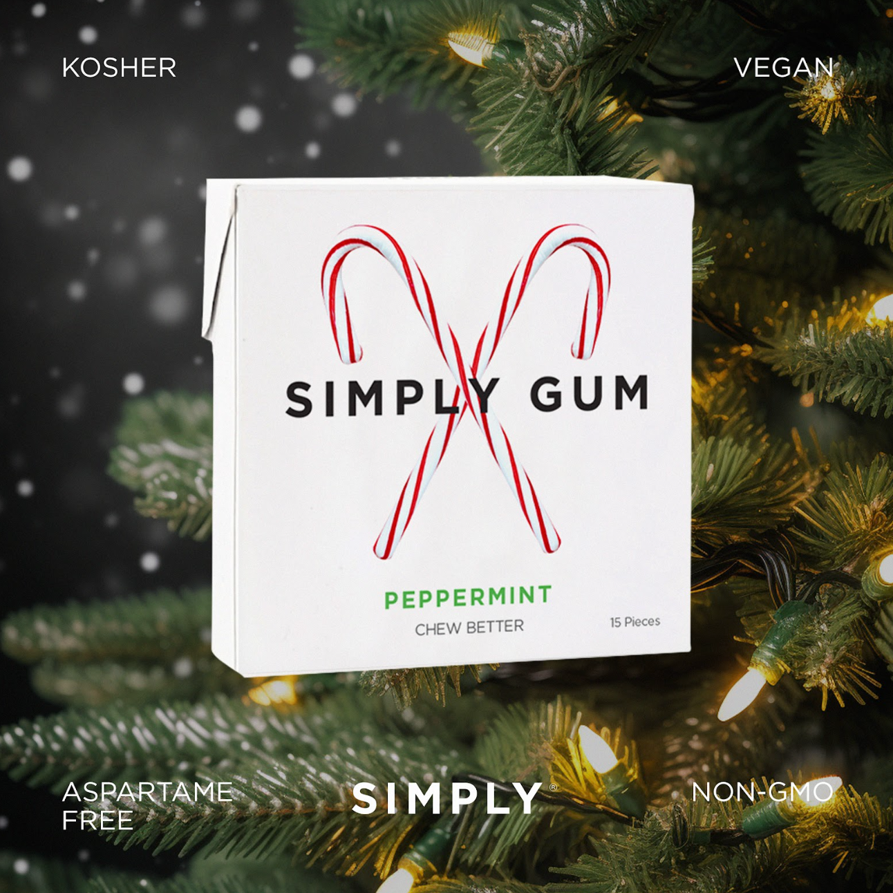 Simply Gum Peppermint Gum