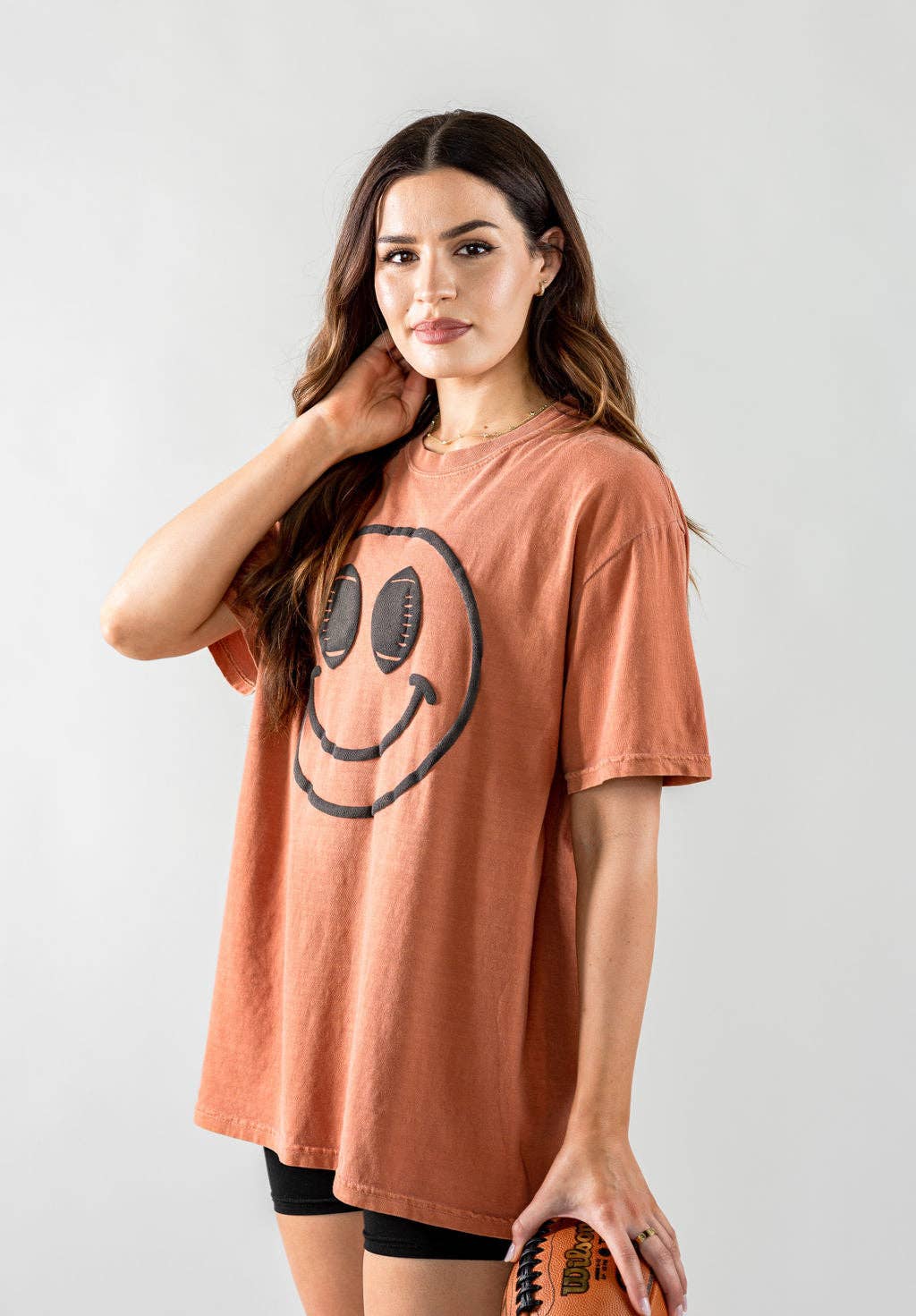 Puff Football Smiley Tee