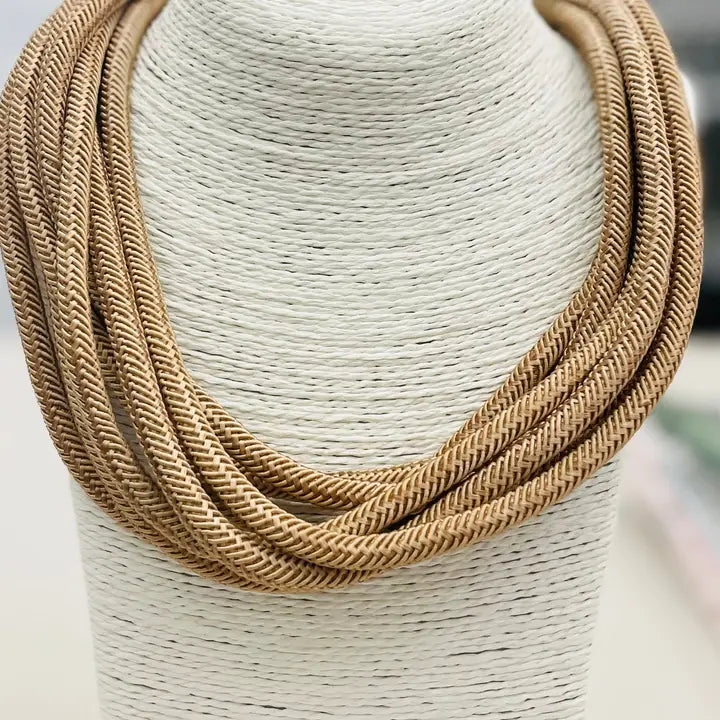 Slub Original 8-Strand Necklace in Red