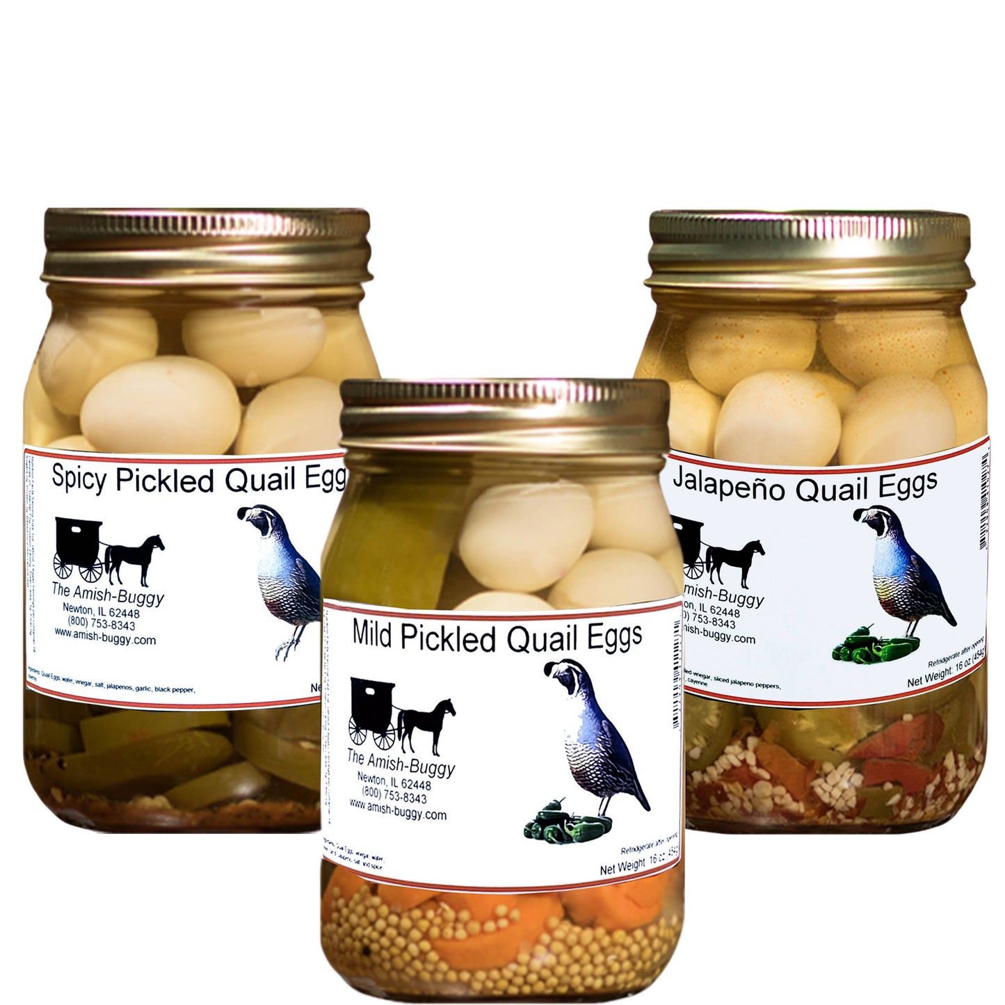 Amish Pickled Vegetables & Eggs 16 oz. Jar