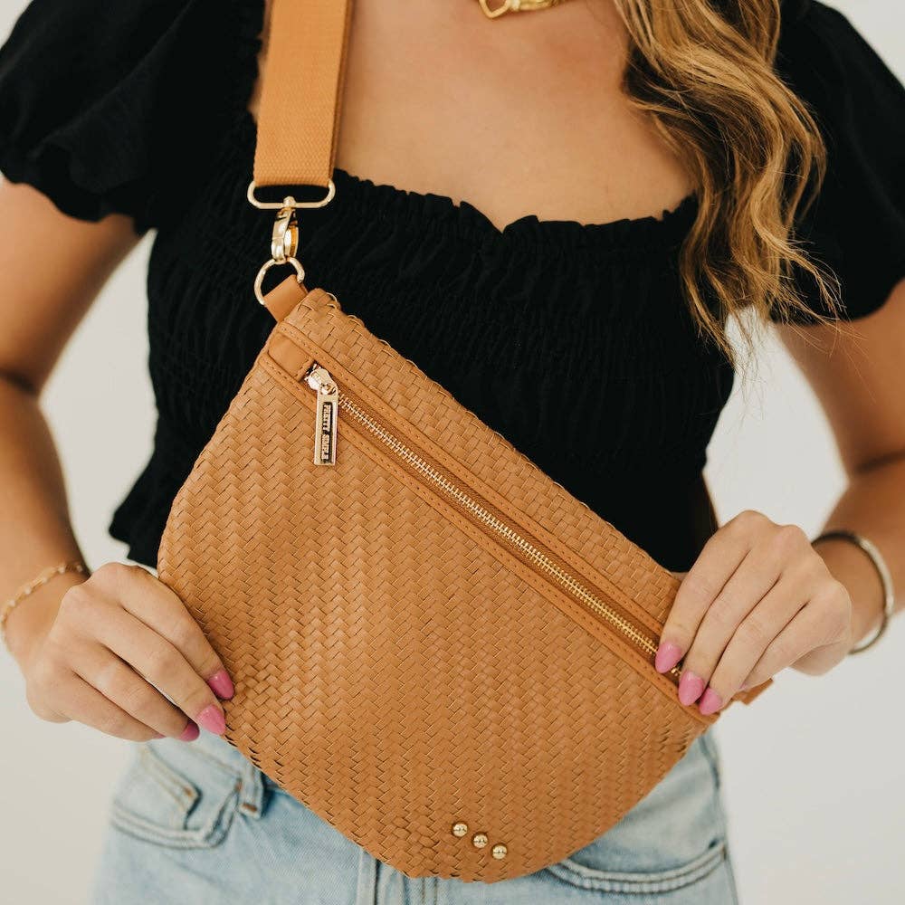 Pretty Simple Diagonal Woven Westlyn Bum Bag Crossbody
