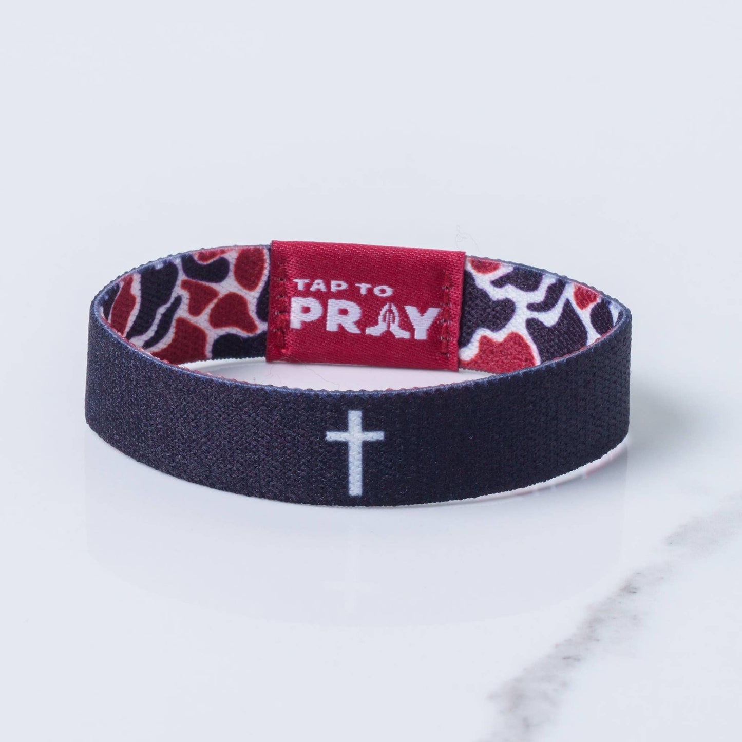 Versible Tap To Pray Wristbands - Team Camo - Maroon & Black