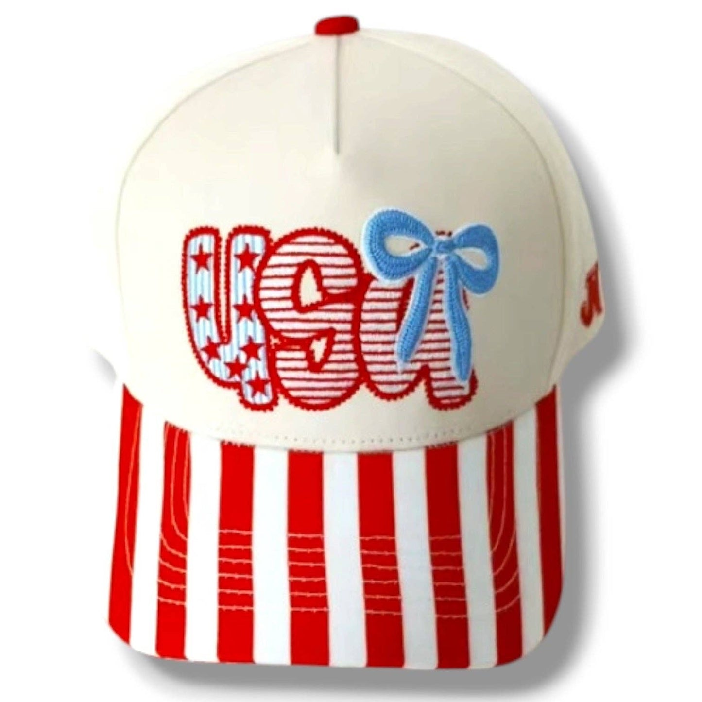 USA Bow Stripe Trucker Hat
