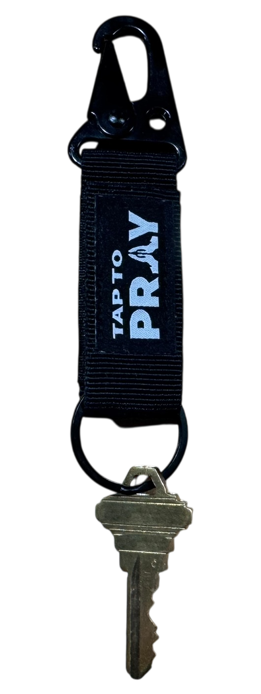 Tap To Pray Tactical Carabiner Keychain