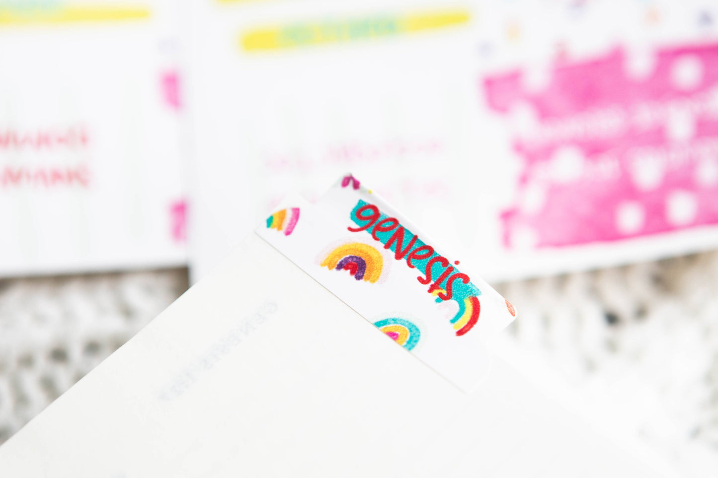 Rainbow Bible Tabs Stickers