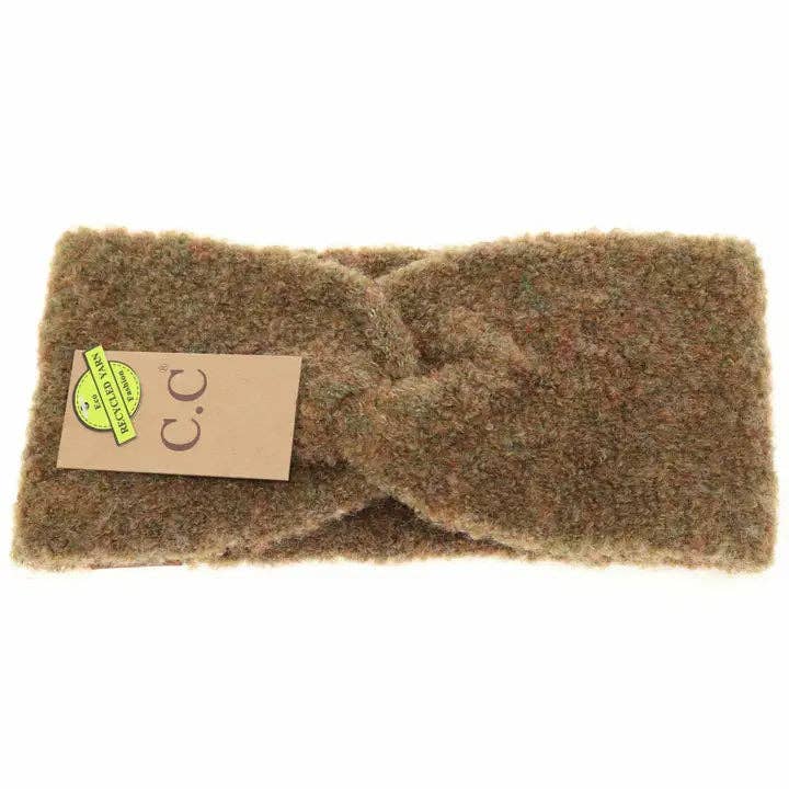 C.C Shearling Yarn Twisted Head Wrap