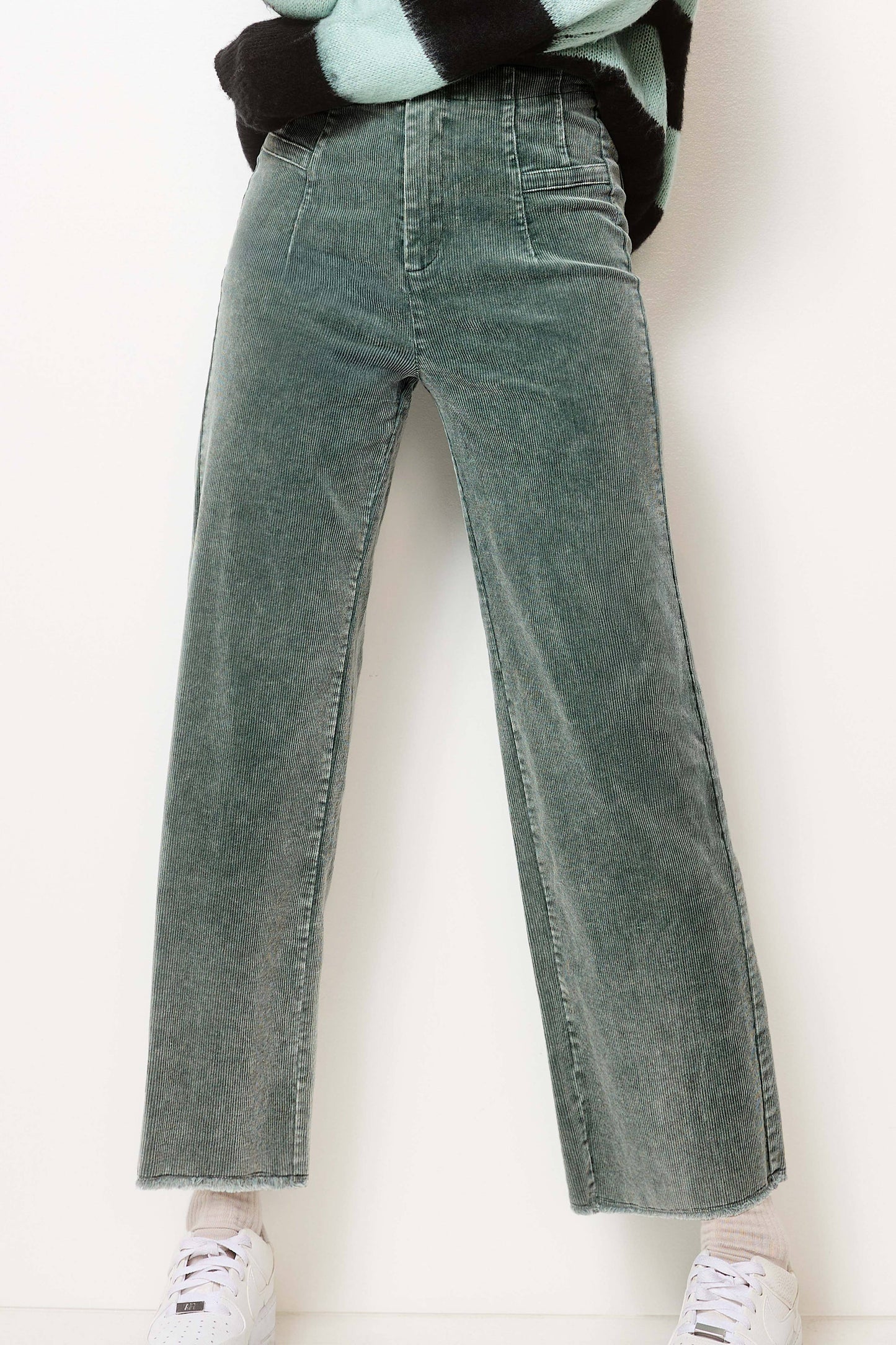 La Miel High Waisted Wide Leg Corduroy Pants