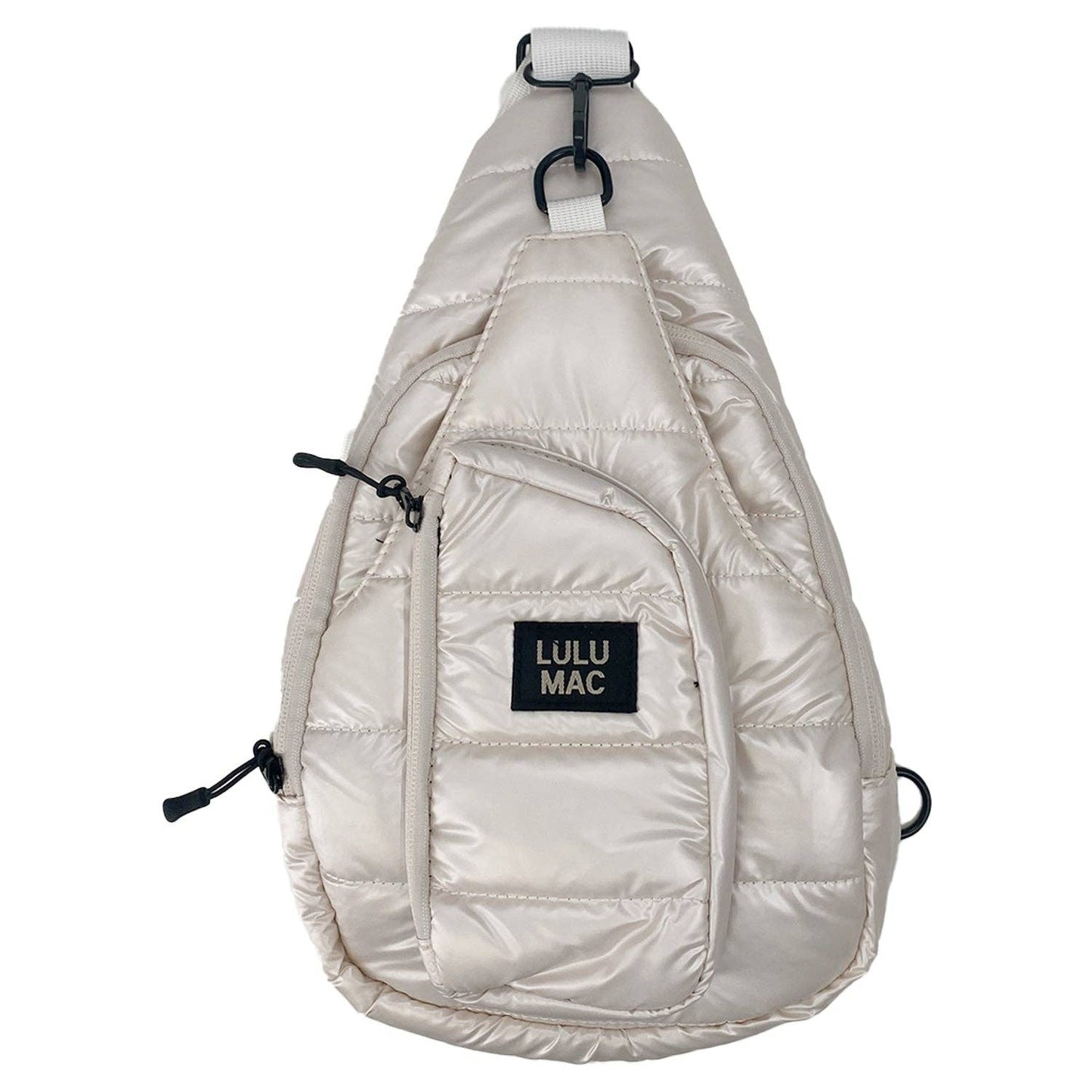 Lulu Mac Metallic Puffer Sling Bag – Crossbody Belt Bag