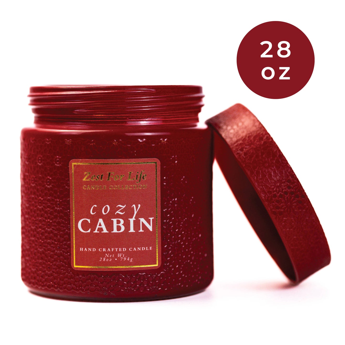 A Cheerful Giver Zest For Life 28 oz Candle - Cozy Cabin