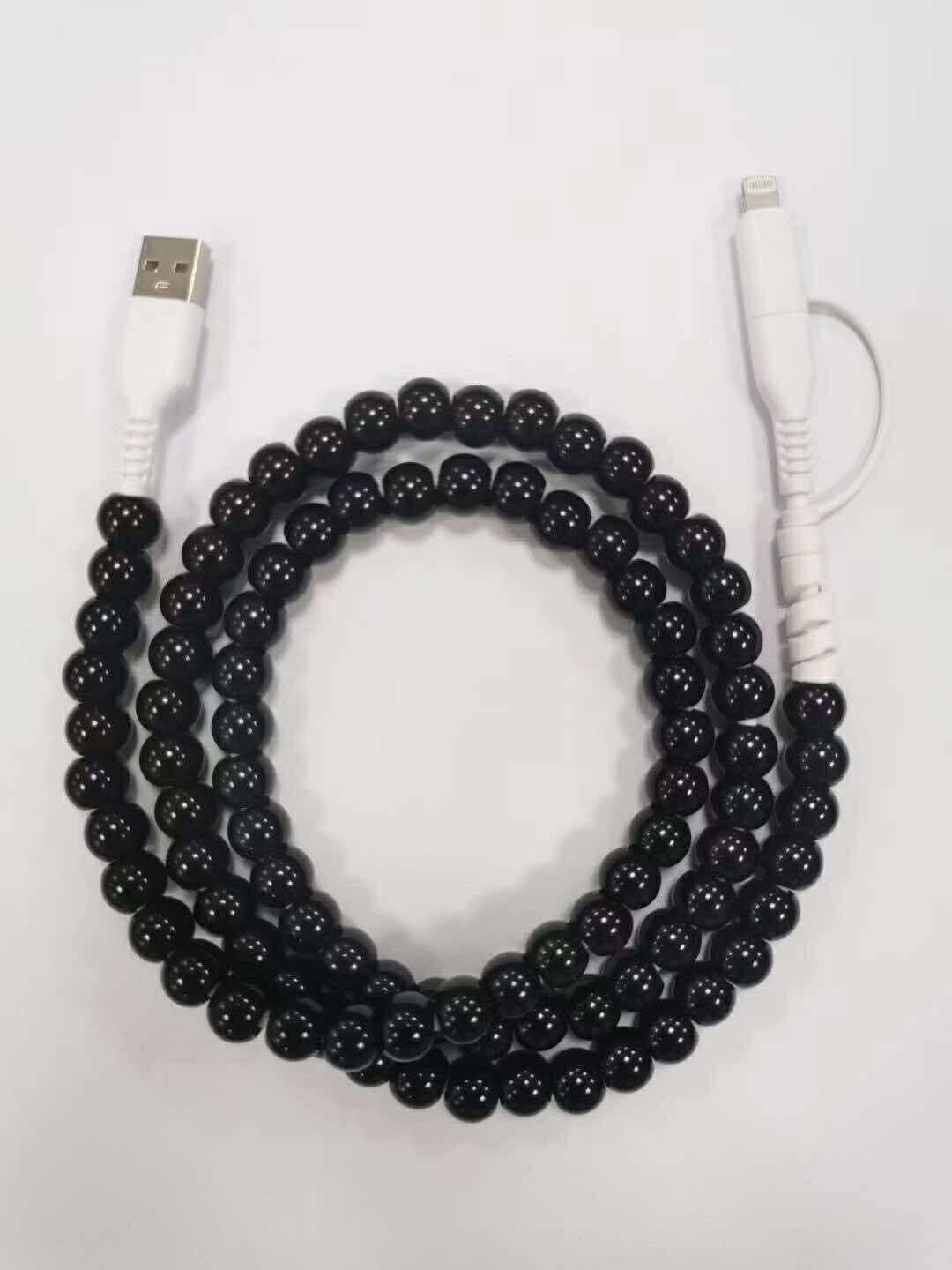 Beaded Phone Charging Cables