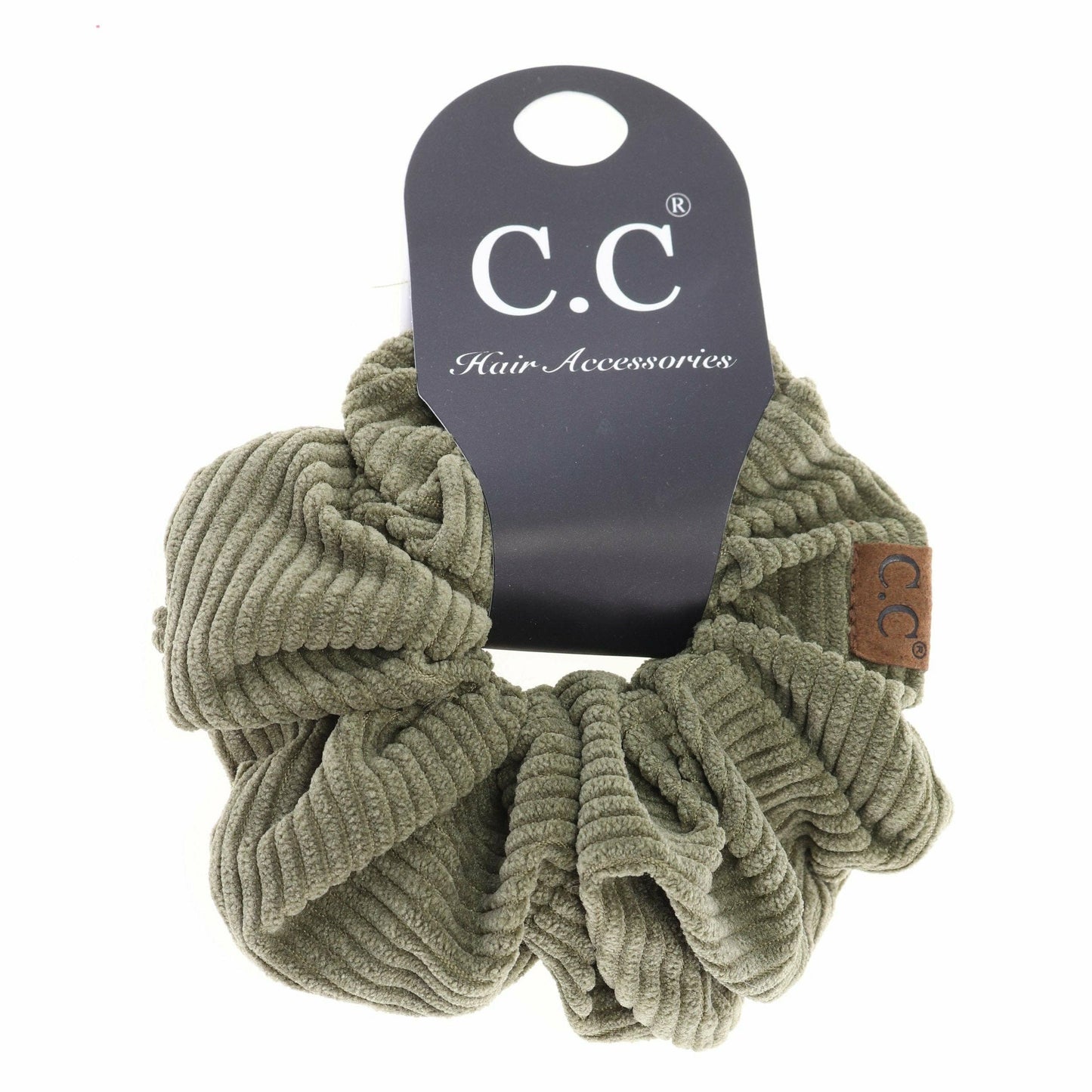 C.C Corduroy Ponytail Scrunchie for Women