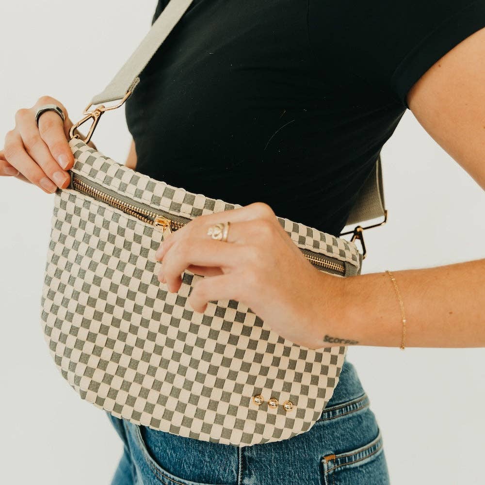 woven belt bag crossbody purse for women