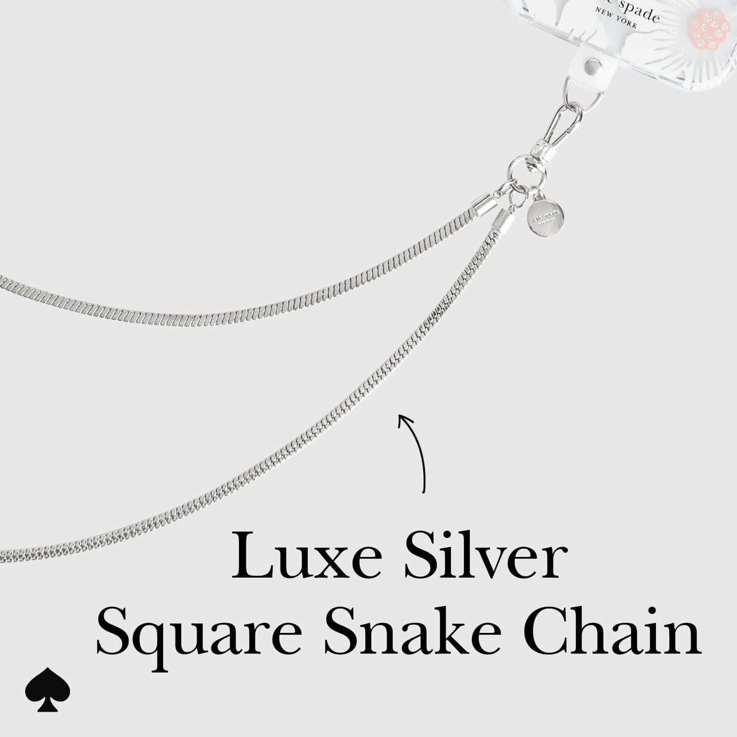 Kate Spade New York Crossbody Chain Heart of Silver