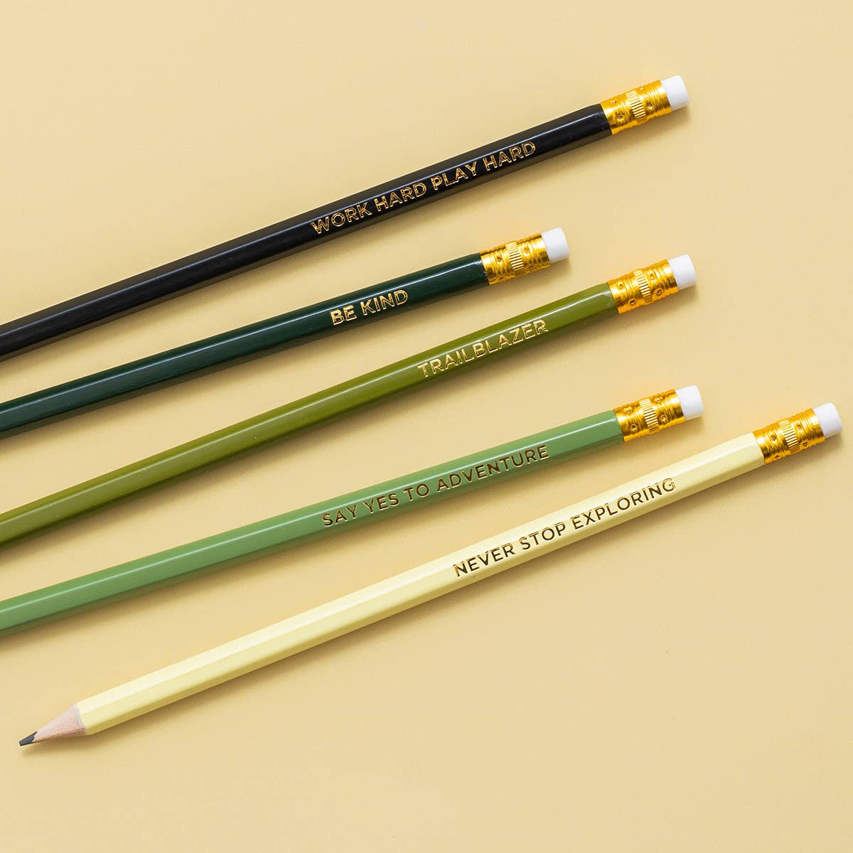 Pencil Set - Camo - 5 Piece Set