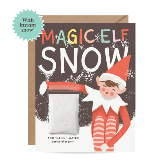 Magic Elf Instant Snow Christmas Card