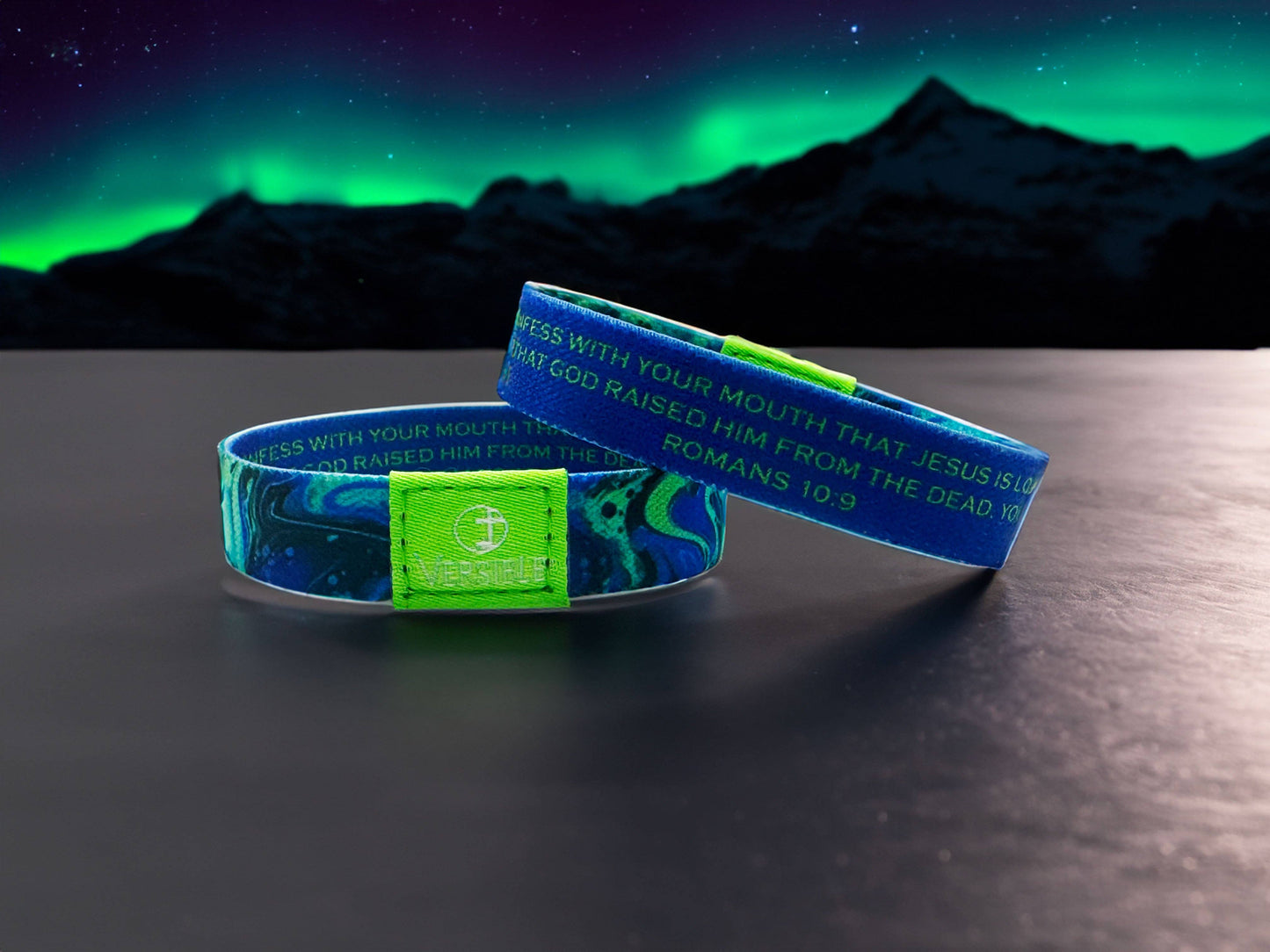 Cosmic Tide / Romans 10:9 Wristband