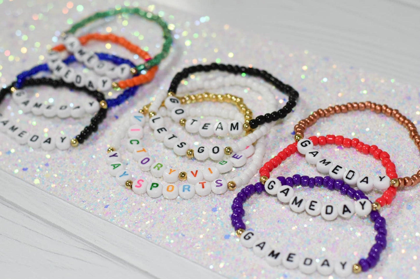 Gameday Beaded Bracelets