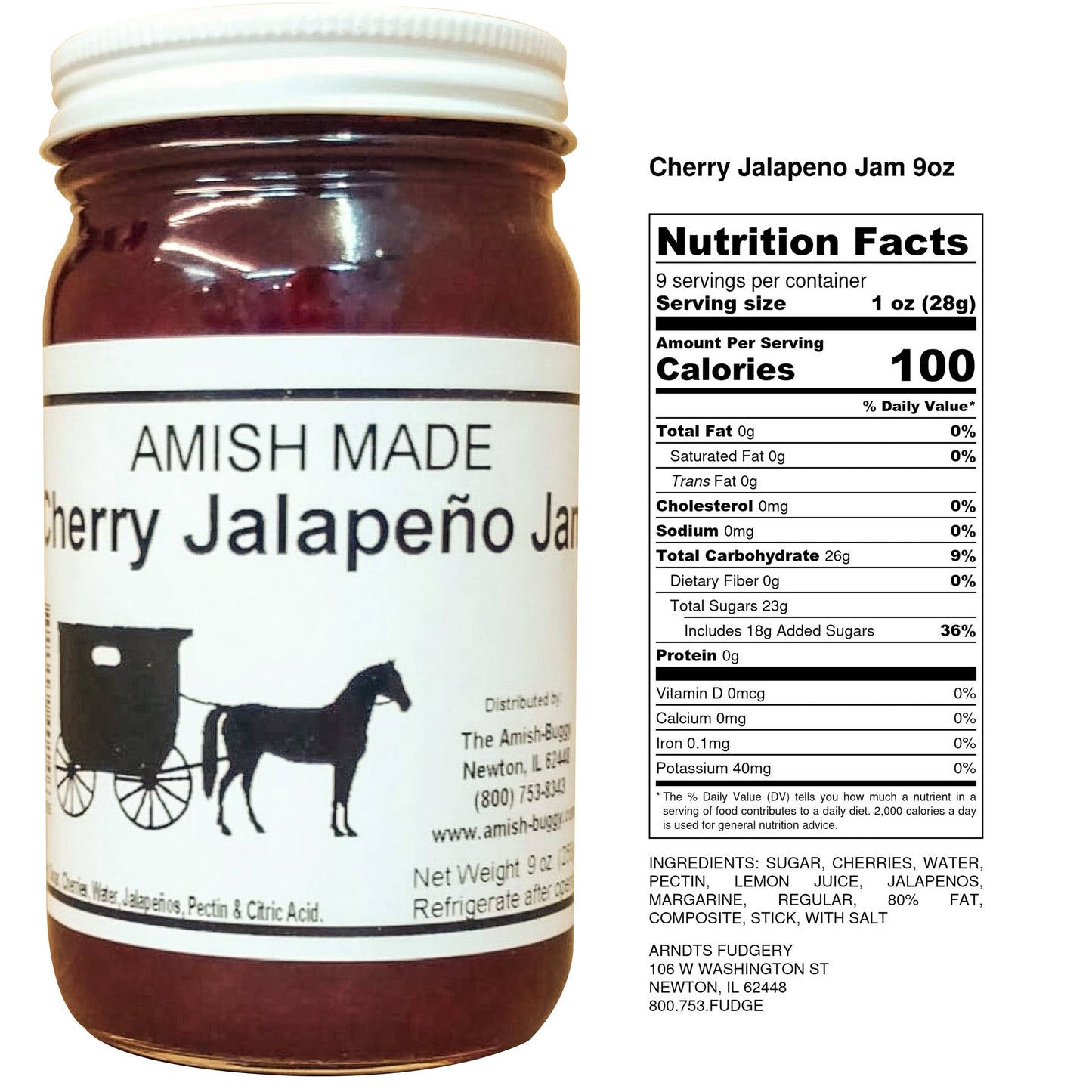 Amish made Jam and Jellies - 8 oz.