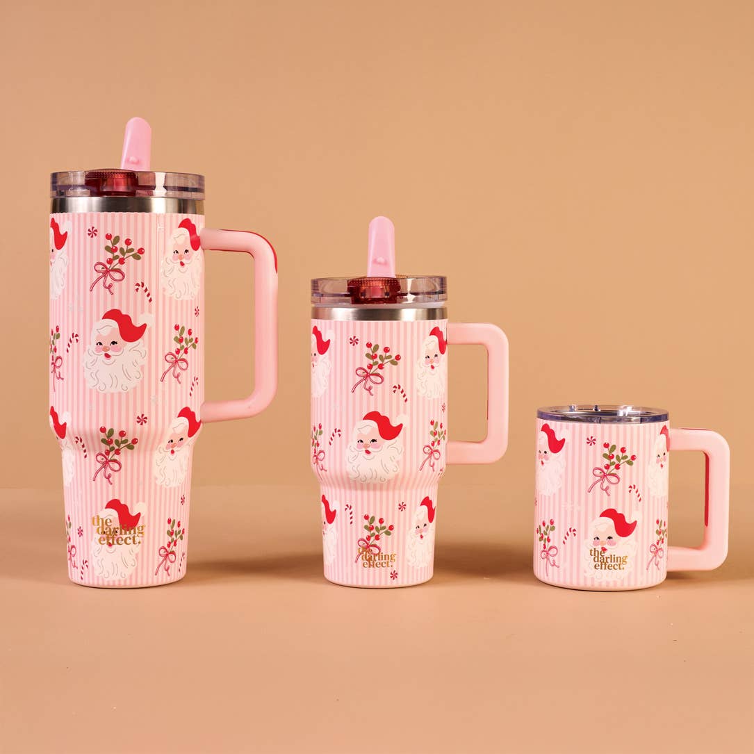 Holly Jolly Santa 14 oz Insulated Mug