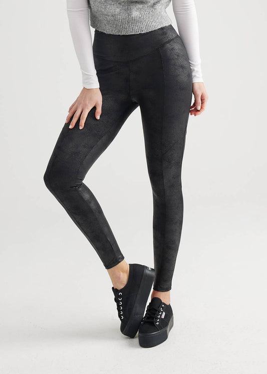 Yummie Stretch and Shine Faux Leather Shaping Legging