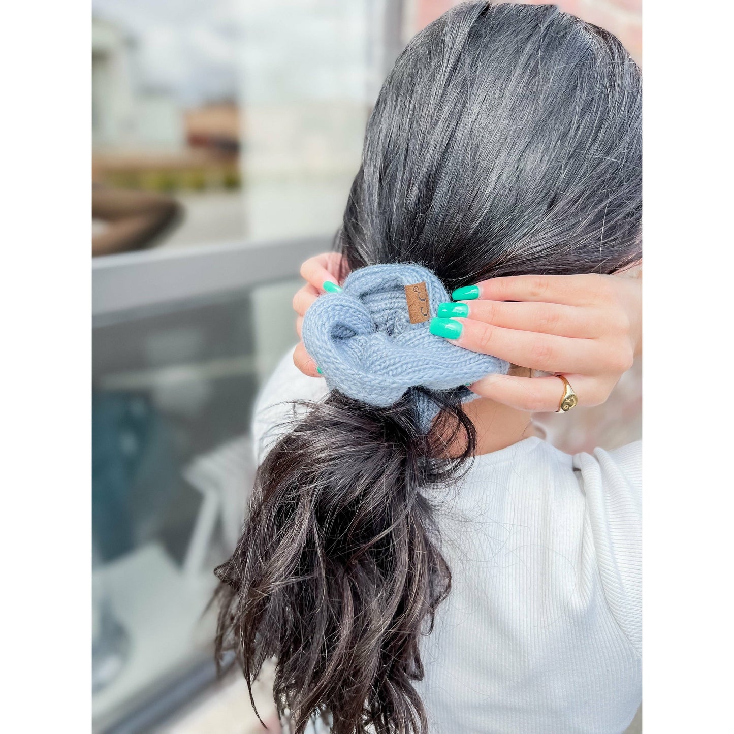 Solid Knit Ponytail C.C Women's Scrunchie