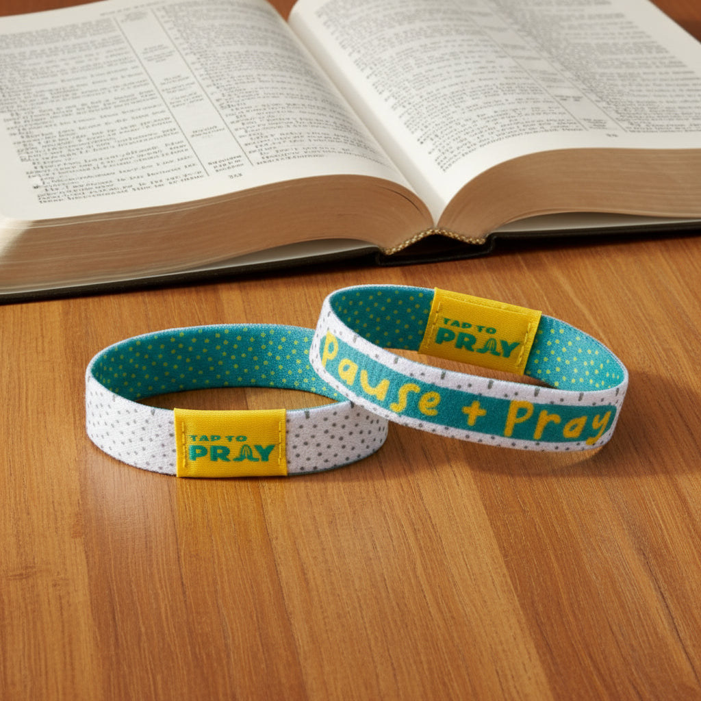 Versible Tap To Pray Bracelet-Kingfolk Series-Pause + Pray