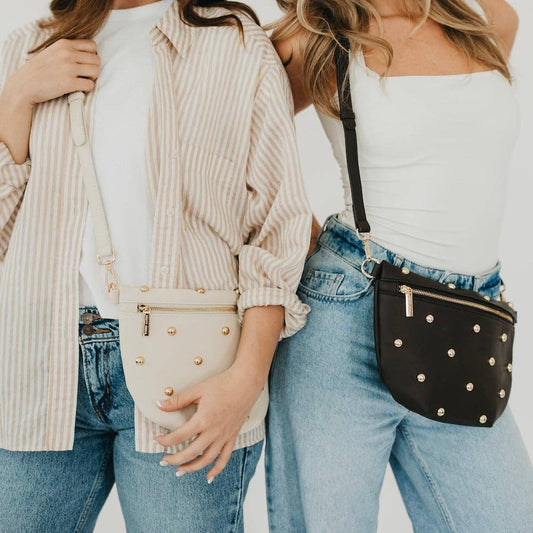 Pretty Simple Westlyn Studded Vegan Leather Belt Bag