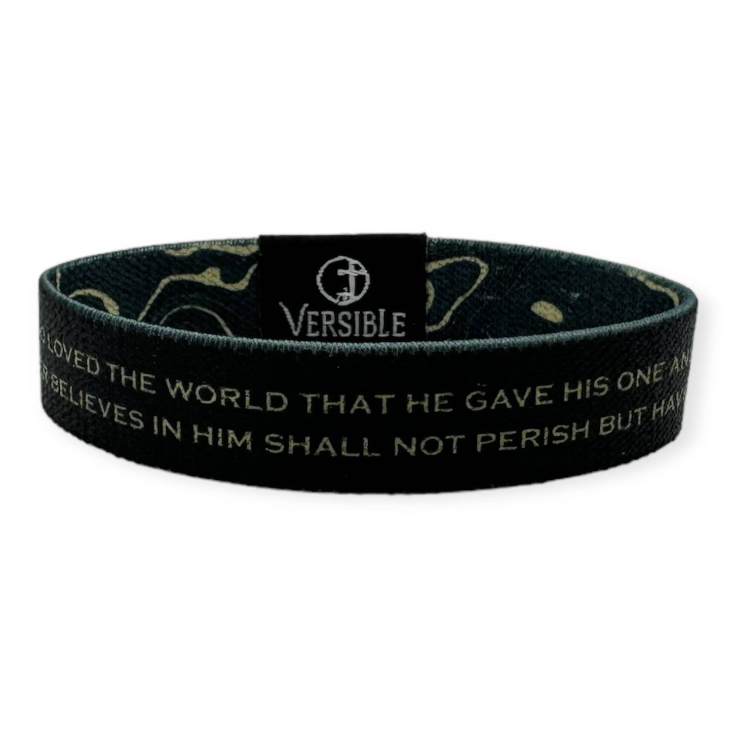 Gold Vein Versible / John 3:16 Wristband